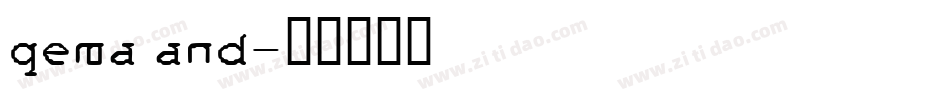 gema and字体转换